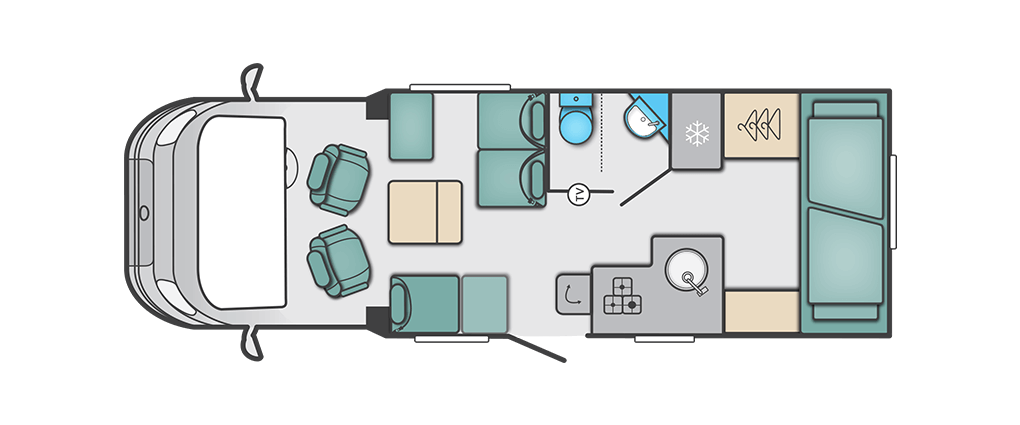 Swift Escape 695 Floorplan