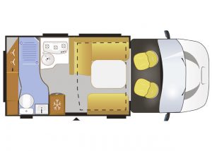 Chausson Flash 530 2018 Floorplan