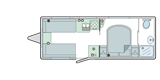 Bailey Jive Titanium 644 - 2019 Floorplan