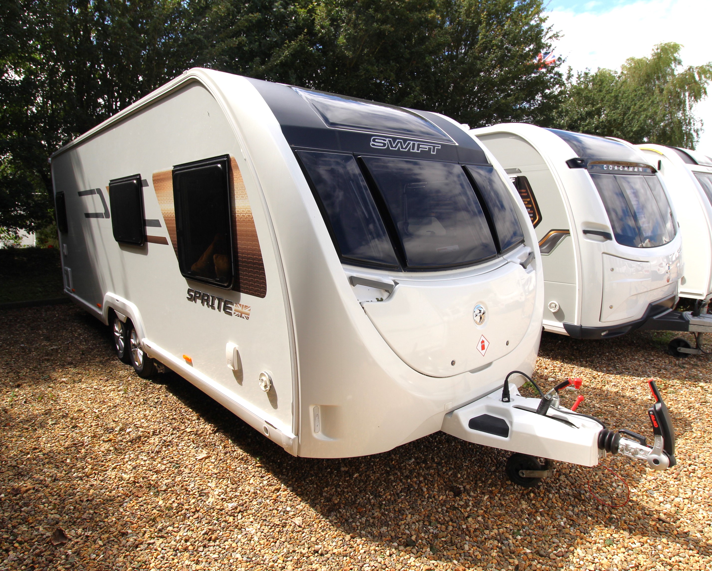 Used Swift Sprite Quattro EW six berth caravan at Wandahome, South Cave