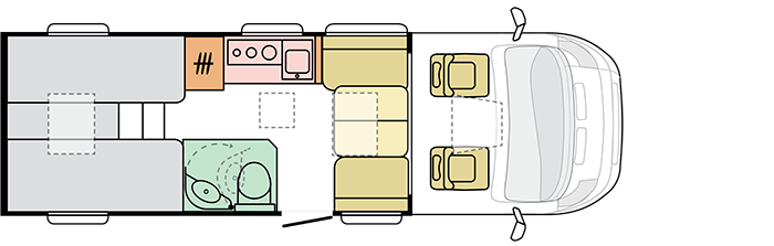 Adria Compact Supreme DL - 2024 (55547) Floorplan