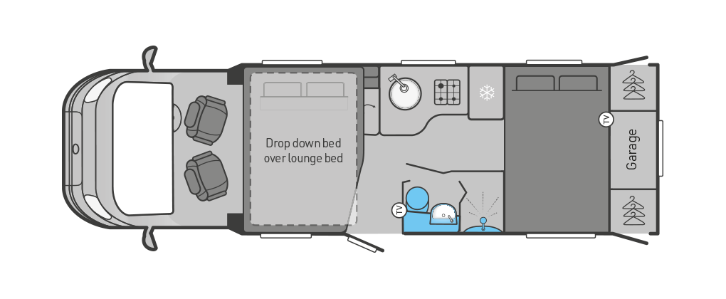 Swift Escape 674 - 2022 Floorplan