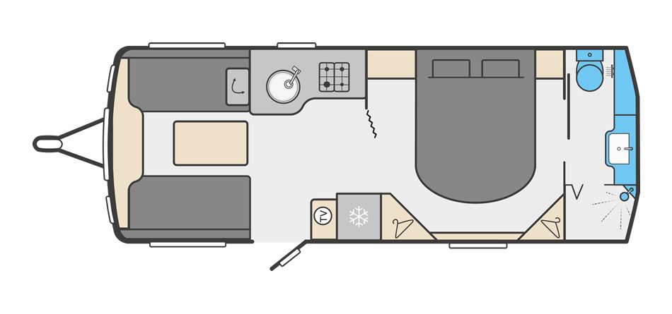 Swift Elegance Grande 845 - 2023 Floorplan