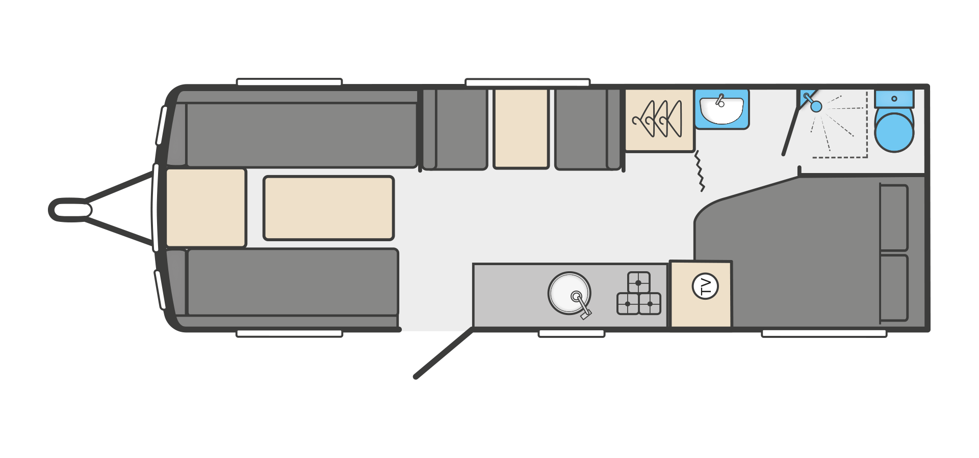 Swift Sprite Quattro FB  *** 2023 *** Floorplan