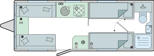 Bailey Unicorn Deluxe Cadiz - 2025 Floorplan