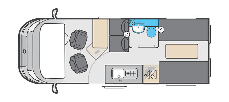 Swift Carrera 244 -Auto NEW (60409) Floorplan