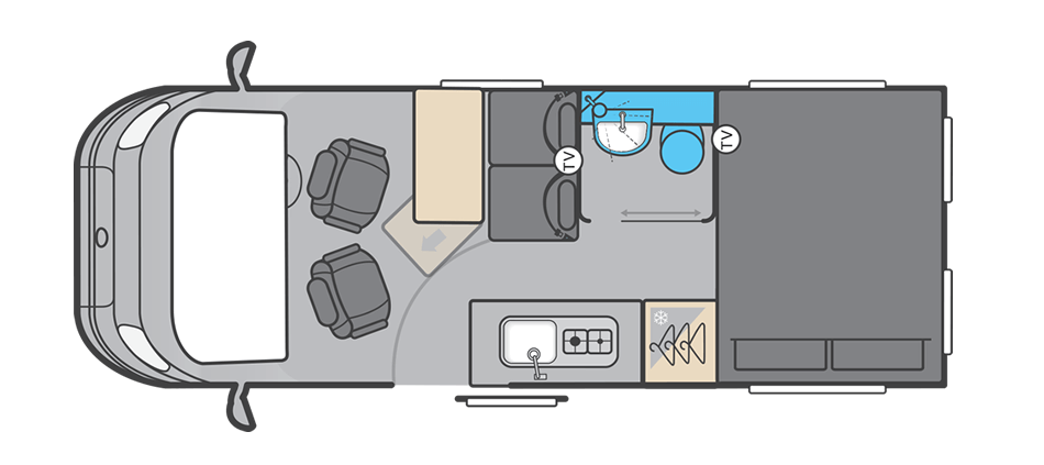 Swift Carrera 244 -Auto NEW (60409) Floorplan