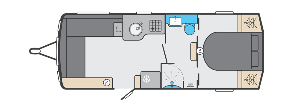 Swift Elegance Grande 850L - 2025 Floorplan