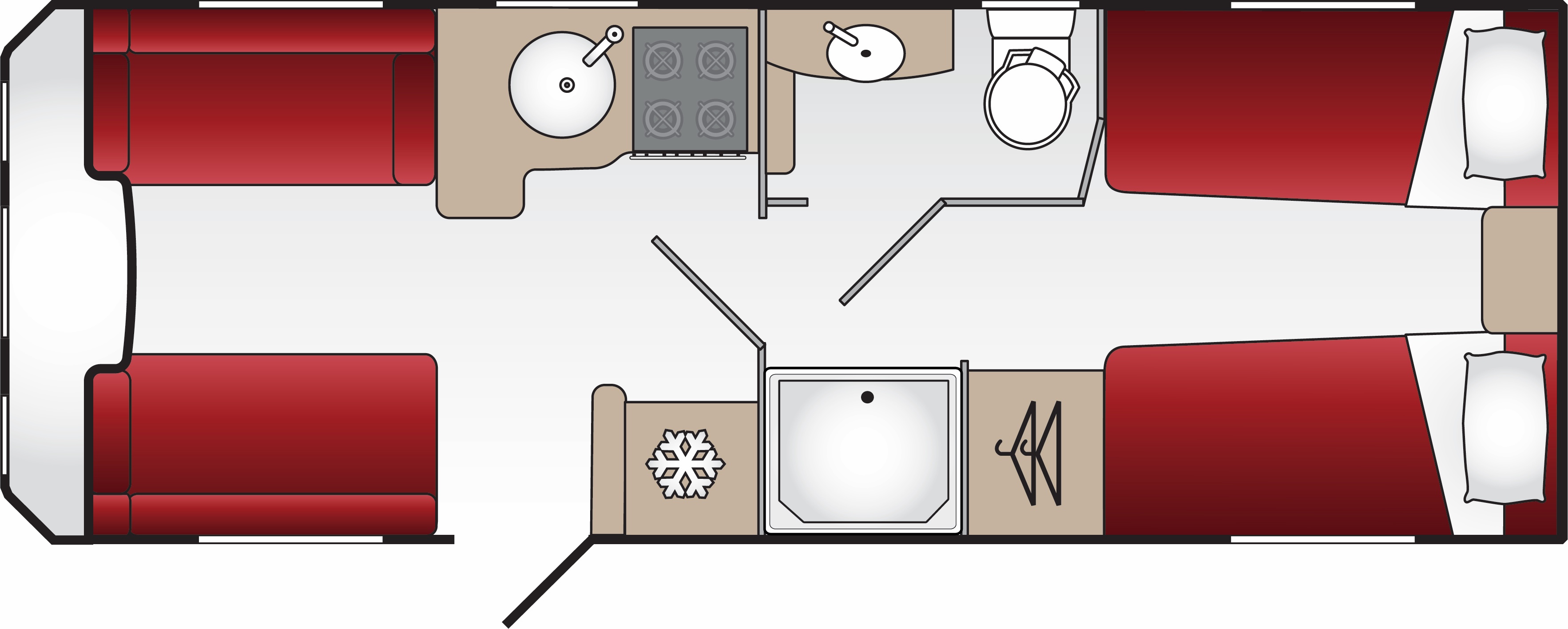 Coachman Laser 865 Xtra - 2025 Floorplan