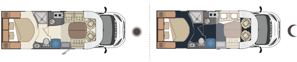 Fleurette/Florium Magister 74 LMF (56159) Floorplan