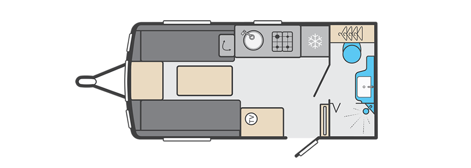 Swift Sprite Exclusive Alpine 2 - 2025 Floorplan