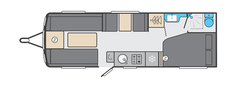 Swift Sprite Exclusive Quattro FB - 2025 Floorplan