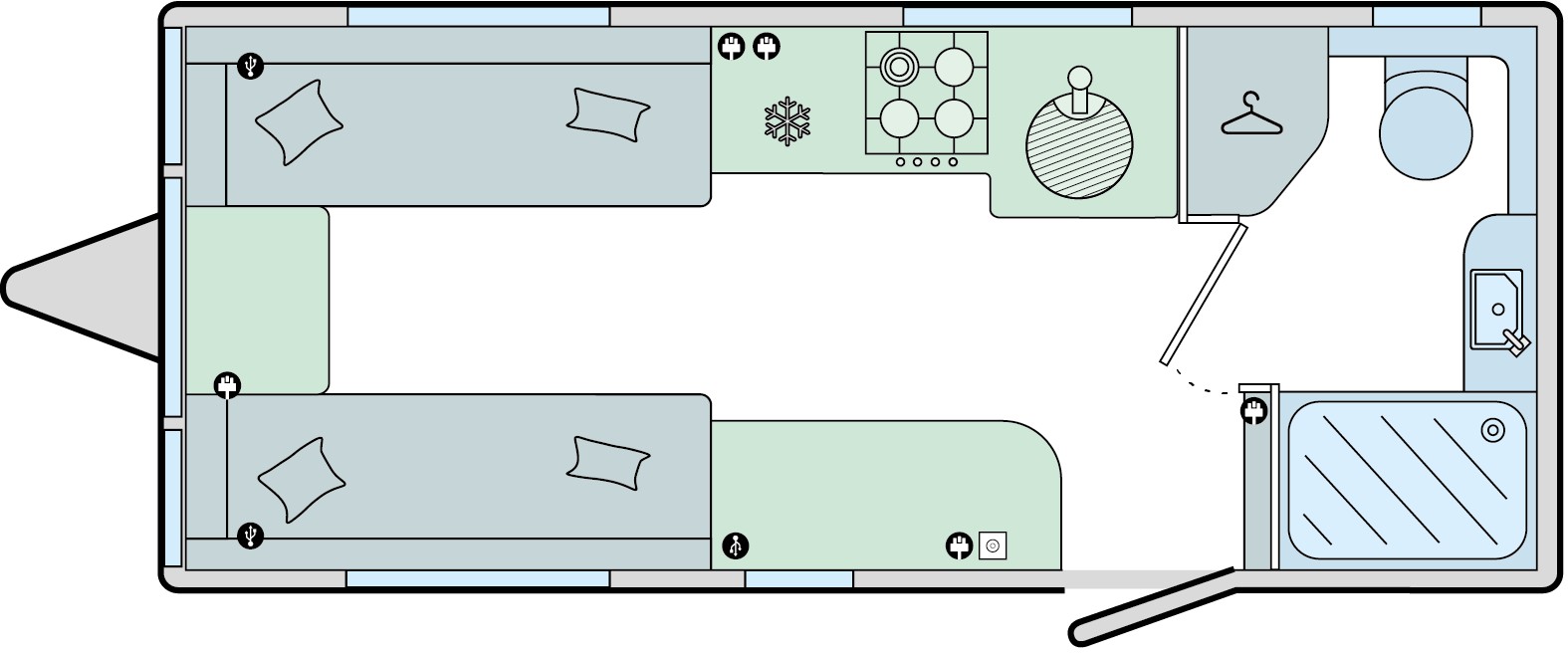 Bailey Unicorn Deluxe Seville - 2025 Floorplan