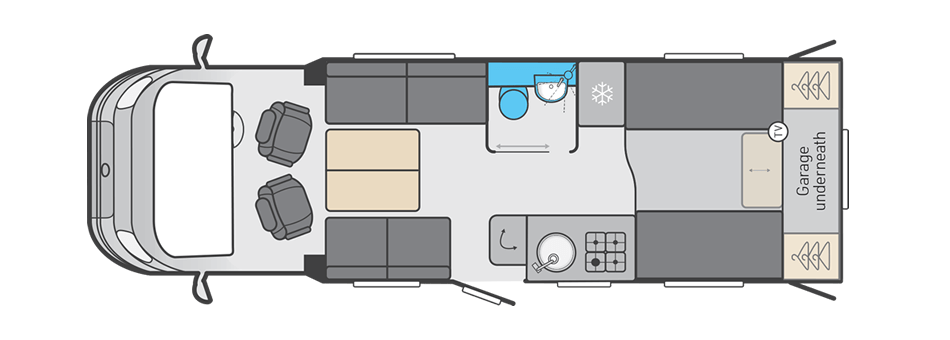 Swift Voyager 574 - NEW Floorplan