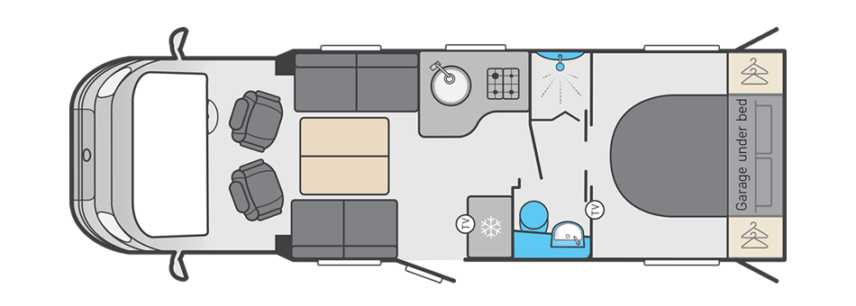 Swift Voyager 594 - (60421) Floorplan