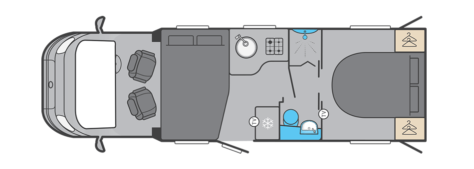 Swift Voyager 594 - (60421) Floorplan