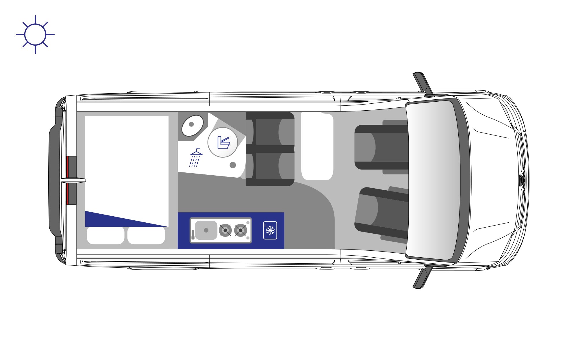 Westfalia Sven Hedin Special Edition Ice Blue (59679) Floorplan