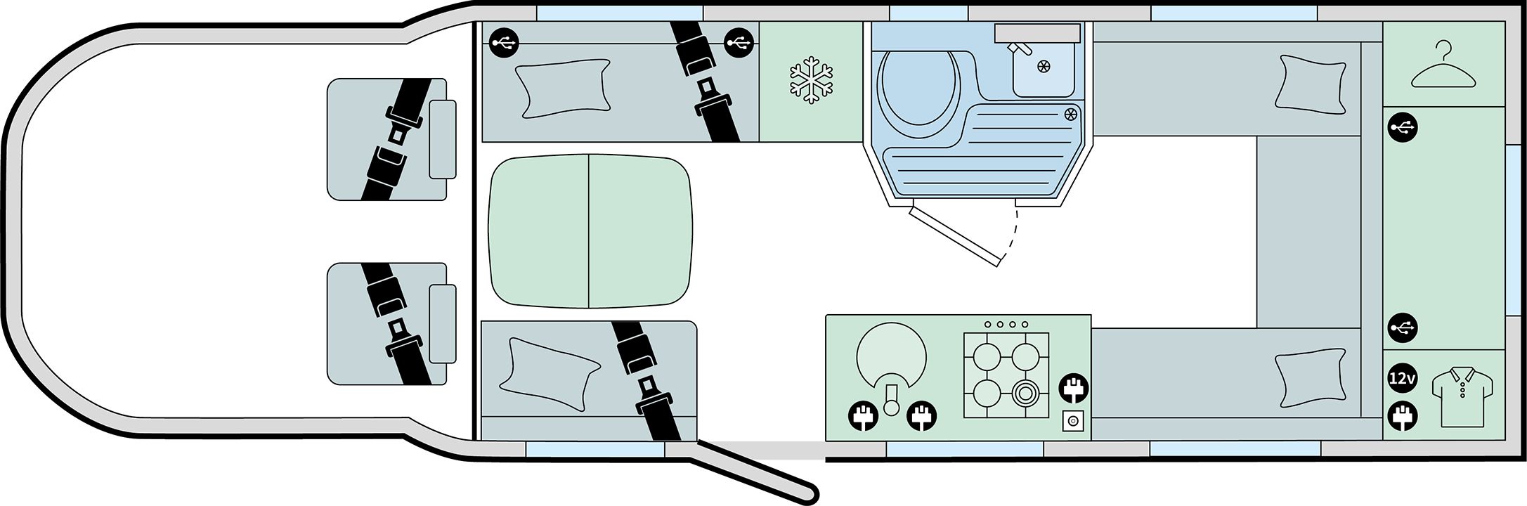 Bailey Adamo 75-4DL - Auto  (48851) Floorplan