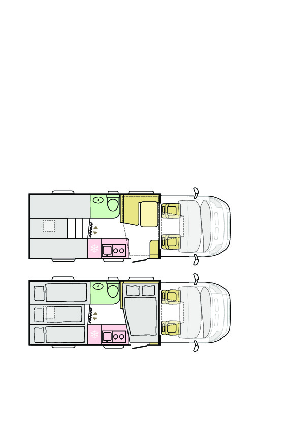 Adria Matrix Axess 600 SL - NEW (50165) Floorplan