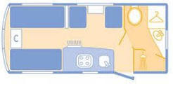 Bailey Ranger 510 - 4 GT - 2010 Floorplan