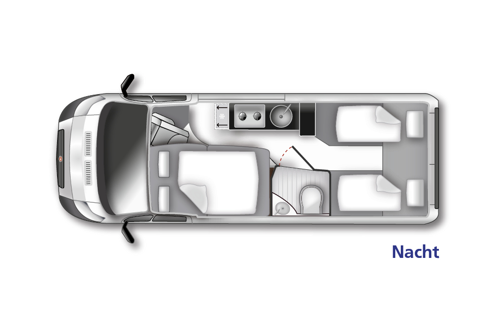 Westfalia Columbus 640E - Iron Grey Metallic (55181) Floorplan