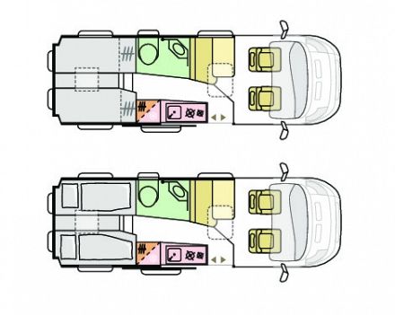 Adria Twin Supreme 640 SLB  - 2024 (36279) Floorplan