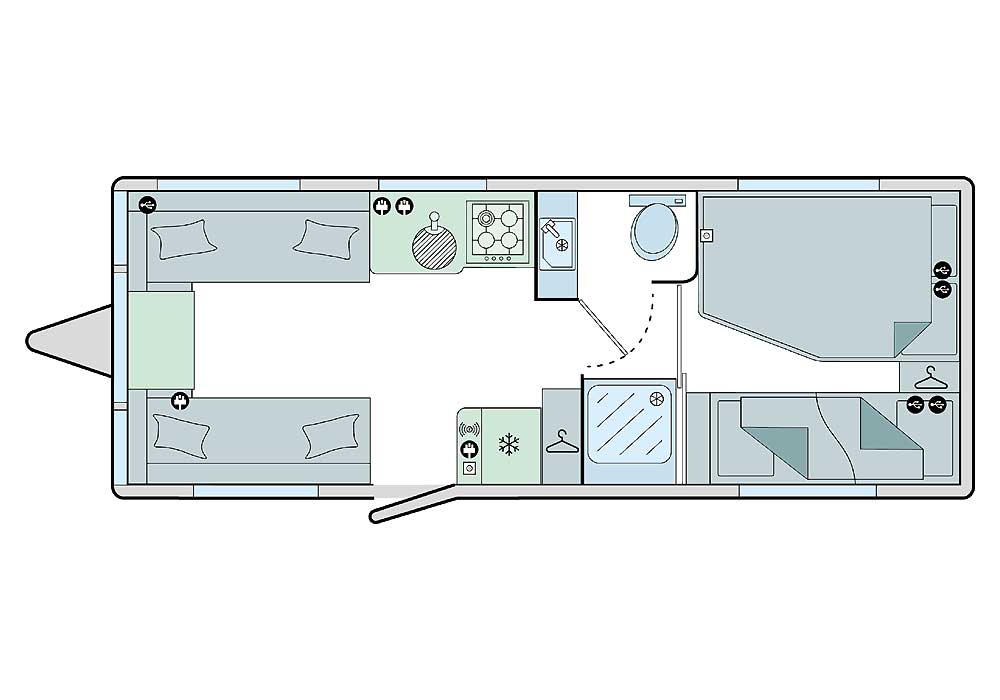 Bailey Pegasus Grande GT75 Amalfi - 2025 Floorplan