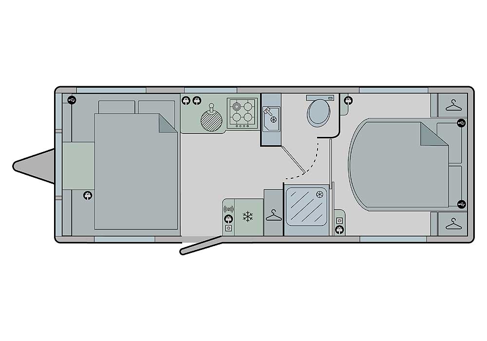 Bailey Pegasus Grande GT75 Messina - 2025 Floorplan