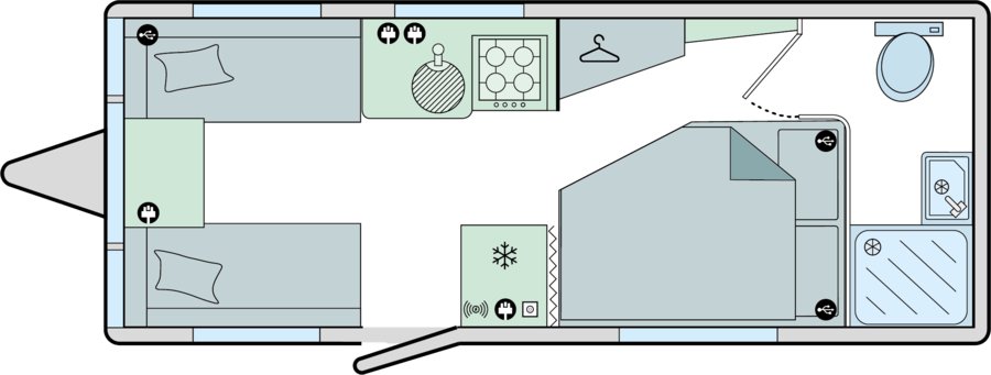 Bailey Phoenix GT75 440 - 2024 Floorplan