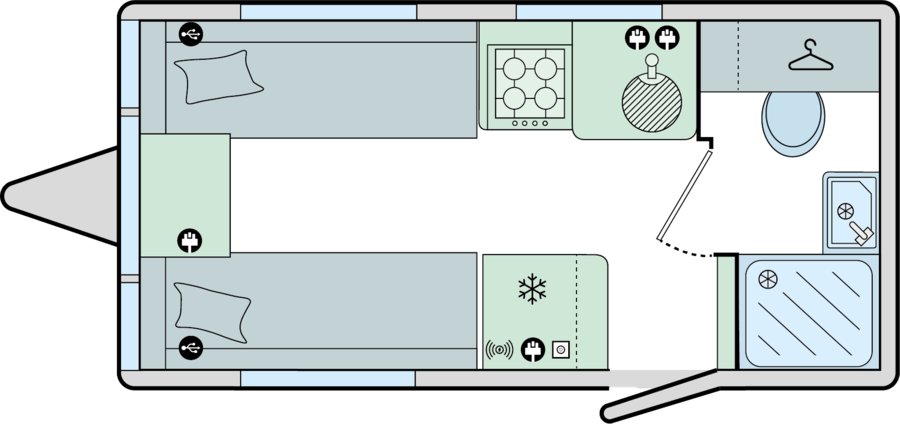 Bailey Phoenix GT75 420 - 2025 Floorplan