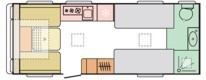 Adria Adora 612 DL Seine - 2024 Floorplan
