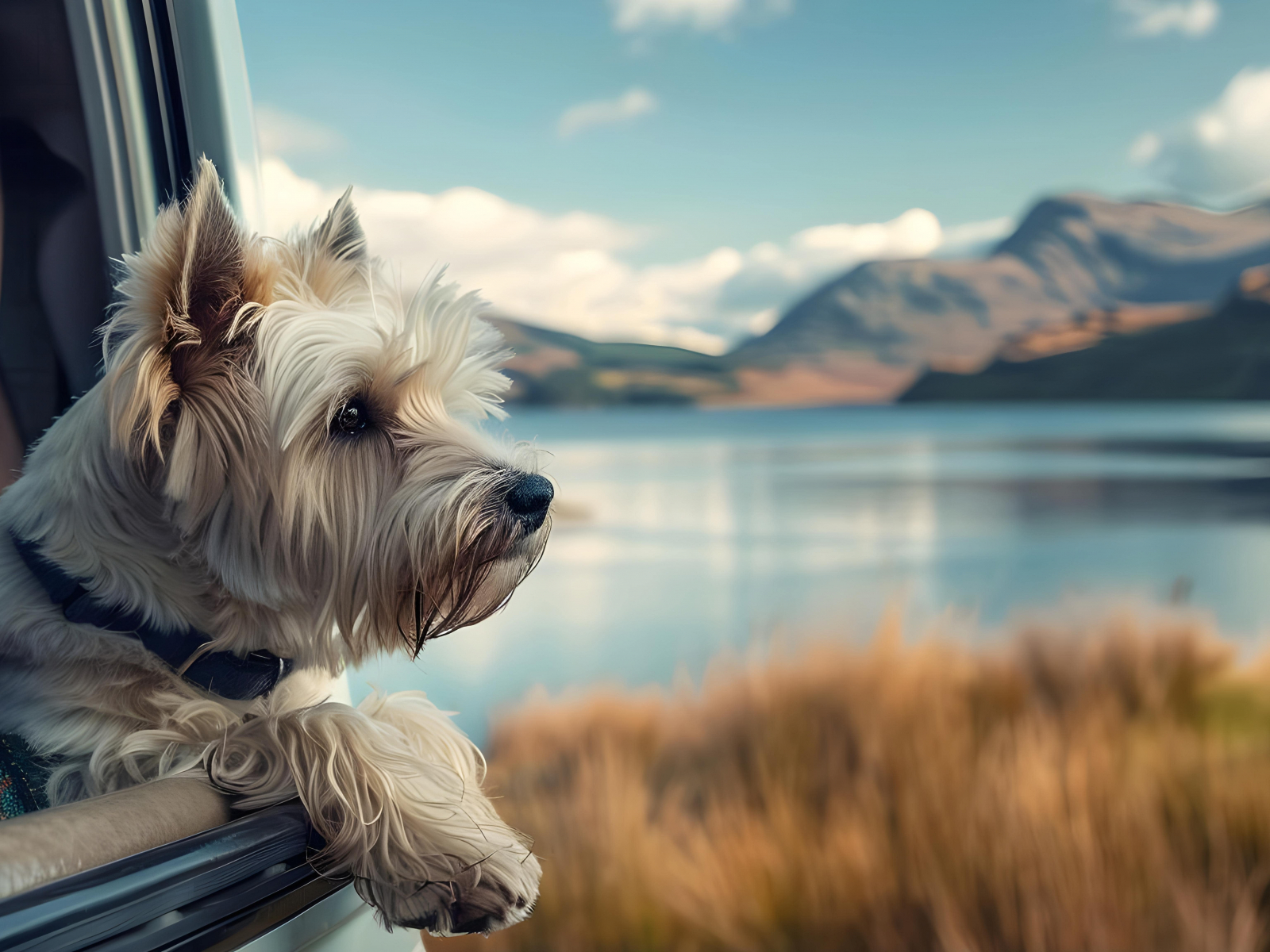 Dog in a motorhome