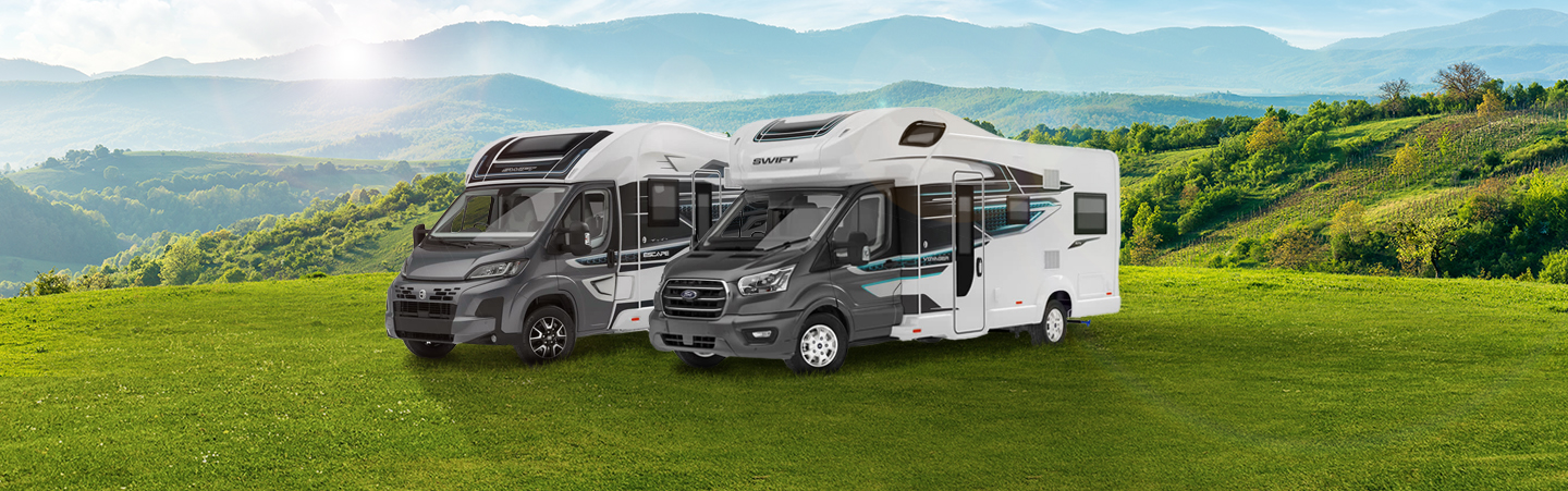 New Swift Motorhomes Banner - Block Image