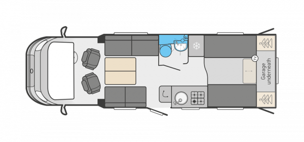 Swift Voyager 574 - Auto - (54877) Floorplan