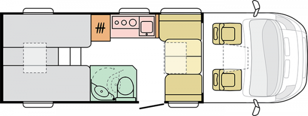 Adria Compact Supreme DL - 2025 (59607) Floorplan