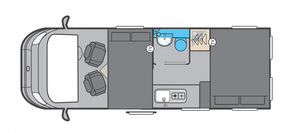 Swift Carrera 184 -  Auto NEW (60411) Floorplan