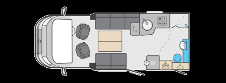 Swift Voyager 505 - (60413) Floorplan