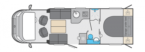 Swift Voyager 594 - (60421) Floorplan