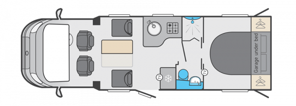 Swift Voyager 594 - (60421) Floorplan