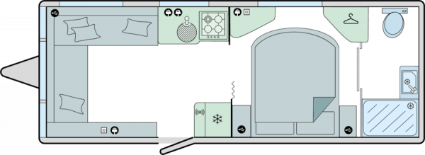 Bailey Pegasus Grande GT75 Bologna - 2025 Floorplan