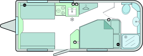 Bailey Discovery D4-4 - 2023 Floorplan