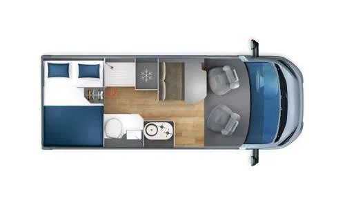 Giottiline  Giottivan 60T Iron Grey (60783) Floorplan