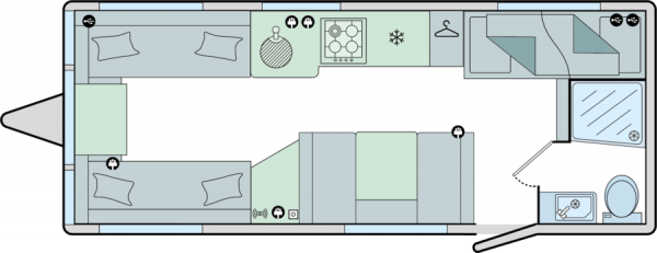 Bailey Pegasus Grande GT75 Ancona - 2025 Floorplan