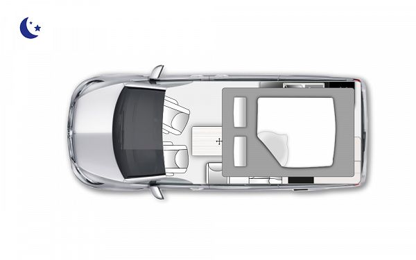 Westfalia Jules Verne - Tenorite Grey 2025 Floorplan