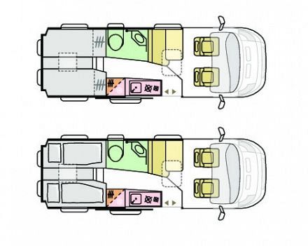 Adria Twin Supreme 640 SLB  - 2024 (36279) Floorplan