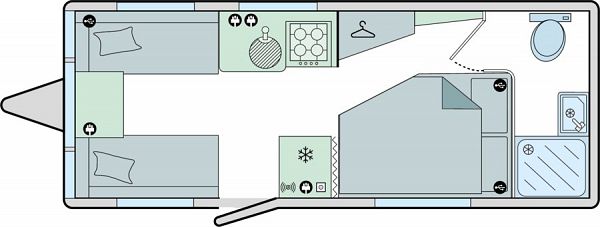 Bailey Phoenix GT75 440 - 2024 Floorplan