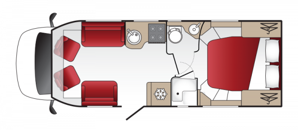 Coachman Travel Master 545- 2025 Floorplan